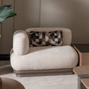 AICO Furniture Bristol Point LAF Chair in Saddle Brown