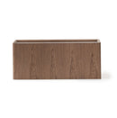 AICO Furniture Bristol Point Sectional Table in Saddle Brown