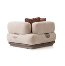 AICO Furniture Bristol Point Corner Unit in Saddle Brown