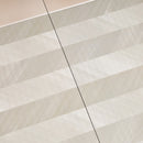 AICO Furniture Carmela Rectangular Dining Table in Shimmer Ivory