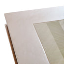 AICO Furniture Carmela Rectangular Dining Table in Shimmer Ivory