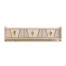 AICO Carmela Media Cabinet in Shimmer Ivory image