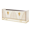 AICO Furniture Carmela Console Table in Shimmer Ivory image