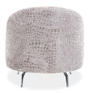 AICO Furniture Dion Chair in Stone/Silver