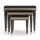 AICO La Francaise Nesting Tables in Black Ice image