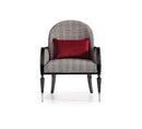 AICO La Francaise Accent Chair in Domino/Black image