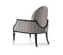 AICO La Francaise Accent Chair in Domino/Black