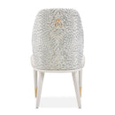 AICO Furniture Lisbon Side Chair in Silken Matte Cream