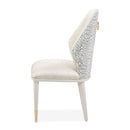 AICO Furniture Lisbon Side Chair in Silken Matte Cream