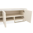 AICO Furniture Lisbon Media Cabinet in Silken Cream Bronze
