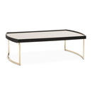 AICO Furniture Lisbon Cocktail Table in Silken Matte Black