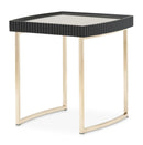 AICO Furniture Lisbon Side Table in Silken Matte Black image