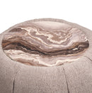 AICO Furniture Lucca Side Table in Silver