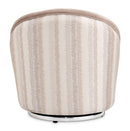AICO Furniture Lucca Swivel Chair Silver in Silver
