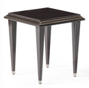 AICO Lousanne Side Table in Glossy Mocha Sand