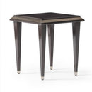 AICO Lousanne Side Table in Glossy Mocha Sand