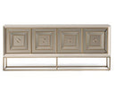 AICO Furniture Madison Console Table with Leg in Glistening Gold image