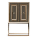 AICO Furniture Madison 2pc Bar KD in Glistening Gold