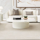 AICO Furniture Le Montreaux Cocktail Table in Cloud White