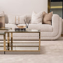 AICO Furniture Savannah Breeze 2pc Tall Cocktail Table in Bright Gold