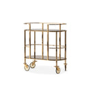 AICO Furniture Savannah Breeze Serving Cart in Bright Gold image