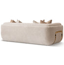 AICO Furniture Savannah Breeze Standard Sofa Cashmere in Bright Gold