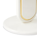 AICO Furniture Sassani Accent Table in Pearl White/Gold
