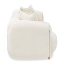 AICO Furniture Sassani Sofa Crepe in Gold