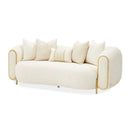 AICO Furniture Sassani Loveseat Crepe in Gold image