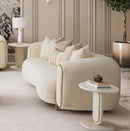 AICO Furniture Sassani Loveseat Crepe in Gold