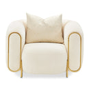 AICO Furniture Sassani Chair Crepe in Gold image