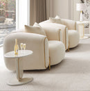 AICO Furniture Sassani Chair Crepe in Gold