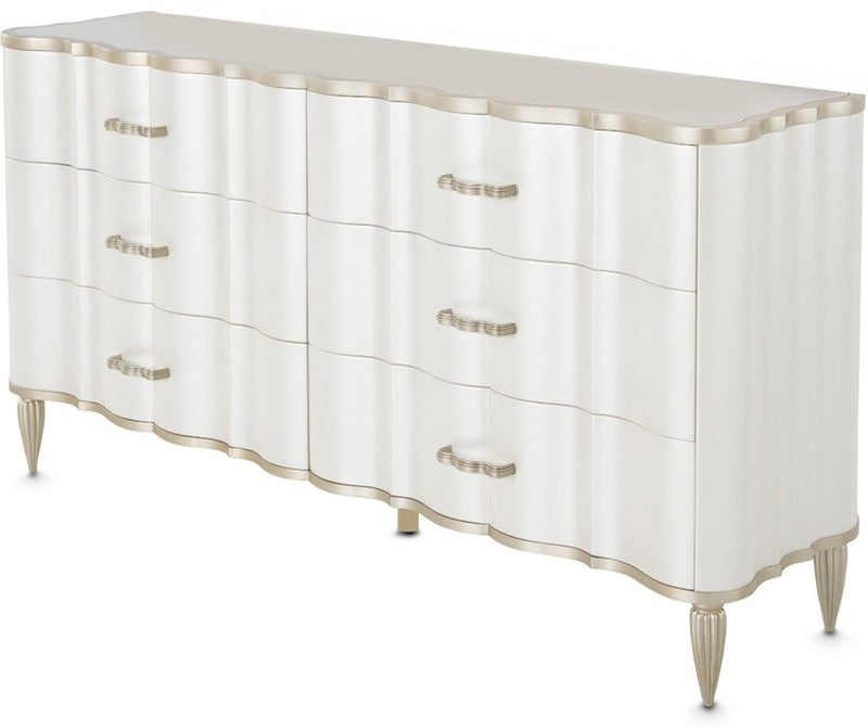 AICO London Place Dresser in Creamy Pearl