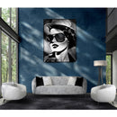 AICO Furniture Noir Chair Marshmallow in Black Nickel