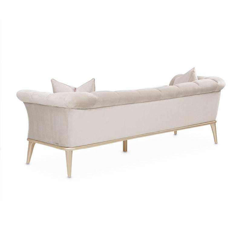AICO Yvette Sofa in Porcini Medium Champagne