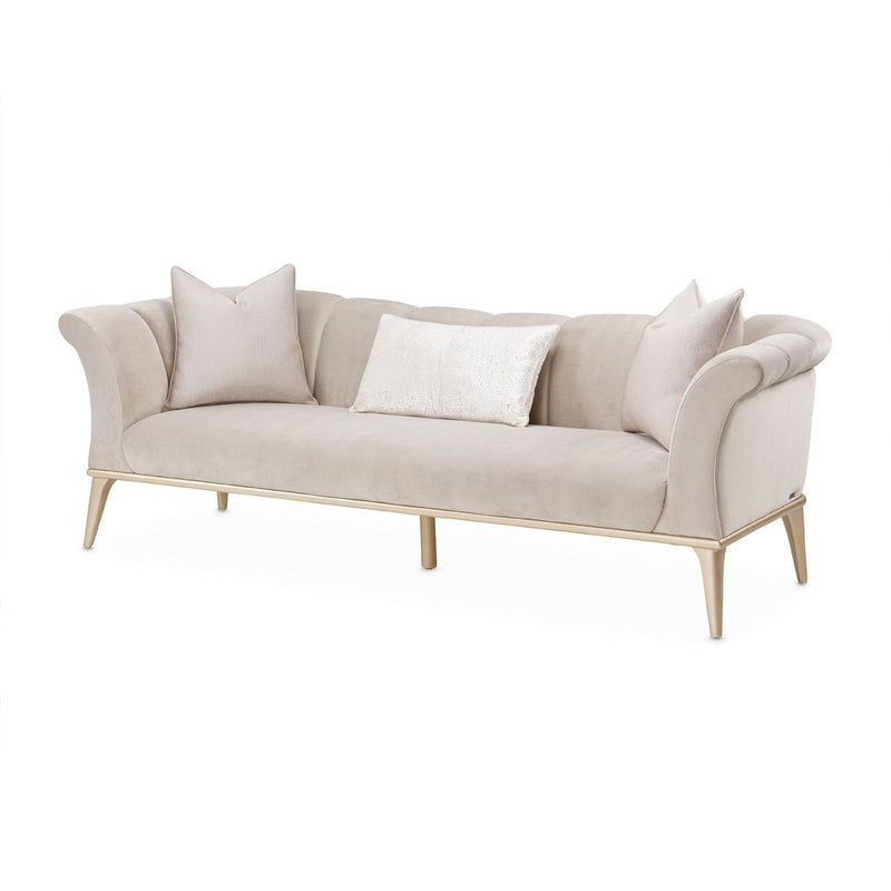 AICO Yvette Sofa in Porcini Medium Champagne