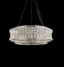 AICO Furniture Lighting Galaxy Large Round LED Chandelier in Chrome