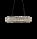 AICO Furniture Lighting Galaxy Oval LED Chandelier in Chrome