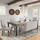 AICO Furniture Lighting Ranchero 6 Light Chandelier in Black