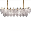 AICO Furniture Lighting Autumn Rectangular Light Chandelier in Clear image
