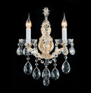 AICO Furniture Lighting La Scala 2 Light Wall Sconce in Clear image