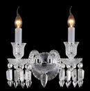 AICO Furniture Lighting Treviso 2 Light Wall Sconce in Clear image