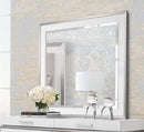 AICO Marquee Wall Mirror in Cloud White