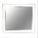 AICO Marquee Wall Mirror in Cloud White