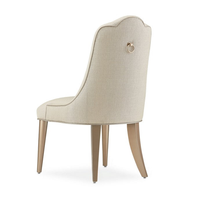 AICO Malibu Crest Side Chair in Chardonnay (Set of 2)