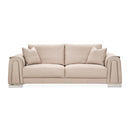 AICO Furniture Mia Bella Bergamo Sofa in Stainless Steel