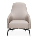 AICO Furniture Mia Bella Bergamo Accent Chair in Stainless Steel