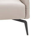 AICO Furniture Mia Bella Bergamo Accent Chair in Stainless Steel