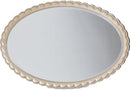 AICO Malibu Crest Oval Wall Mirror in Chardonnay 9007260-822 image