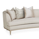 AICO Malibu Crest 3-Piece Sofa Sectional in Pearl Chardonnay
